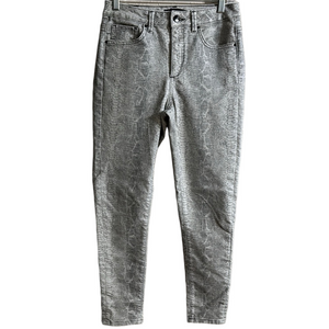 Zara Snake skin high rise skinny jeans size 6